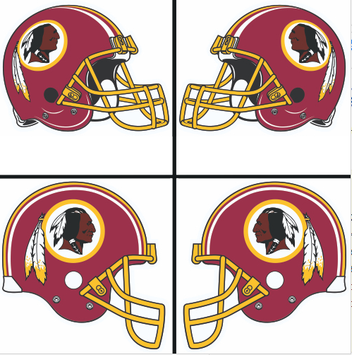 Washington Redskins Helmet Logo iron on paper